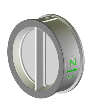 Fig. 80 classe DIN PN16 - Valvula de Retenção Dupla Portinhola FF / FN / WCB / INOX - Niagara
