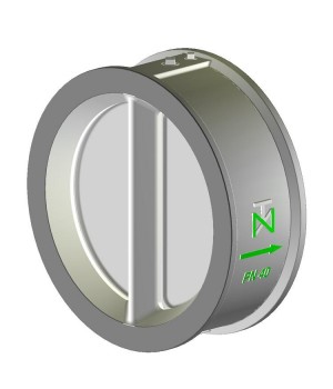 Fig. 80 classe DIN PN40 - Valvula de Retenção Dupla Portinhola FF / FN / WCB / INOX - Niagara