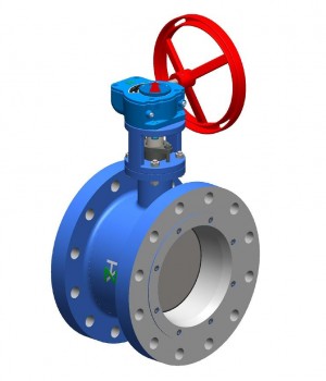 Fig 585 - Válvula borboleta flangeada para alta pressão com anel de elastômero - classe 300 - Niagara